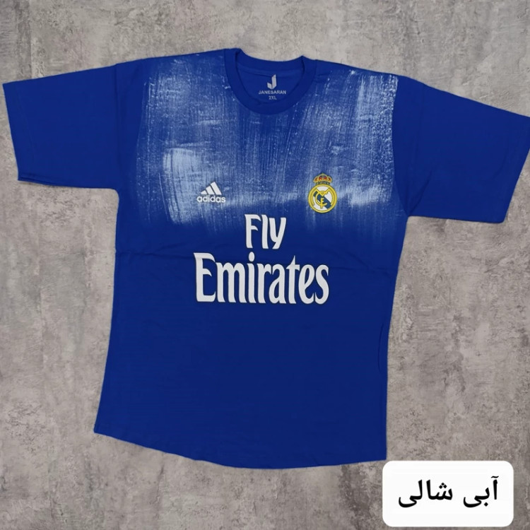 تیشرت مردانه یقه گرد چاپی EMIRATES پنبه سوپر