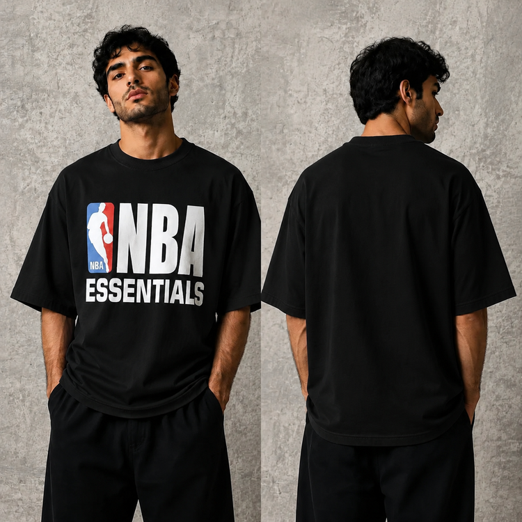 تیشرت مردانه قواره باکسی NBAنخ 28 با کیفیت