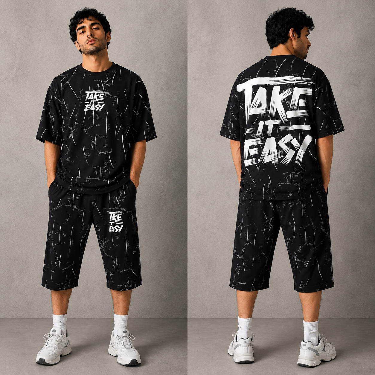 تیشرت شلورک TAKE IT EASY پنبه سوپر