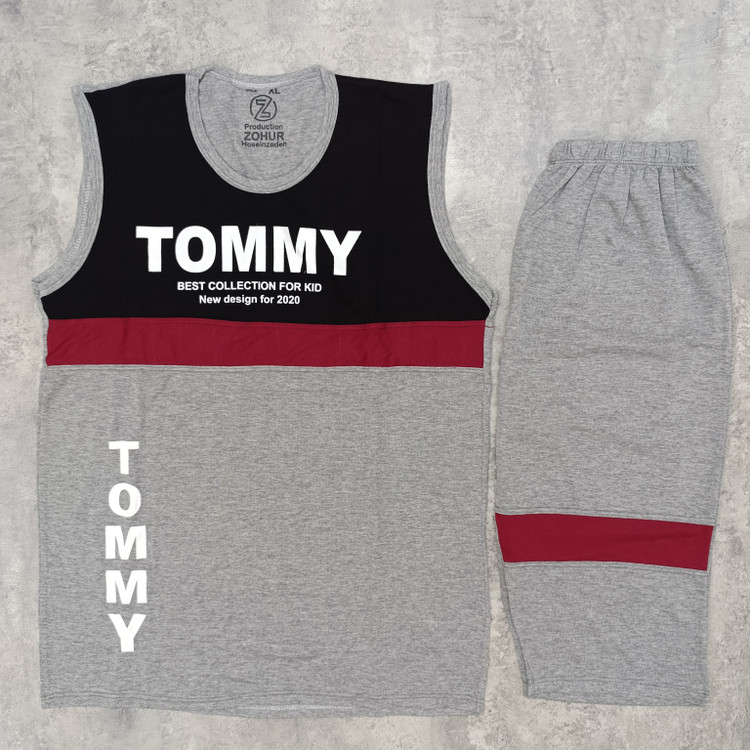 تاپ شلوارک مردانه Tommyملانژ در 2سایز