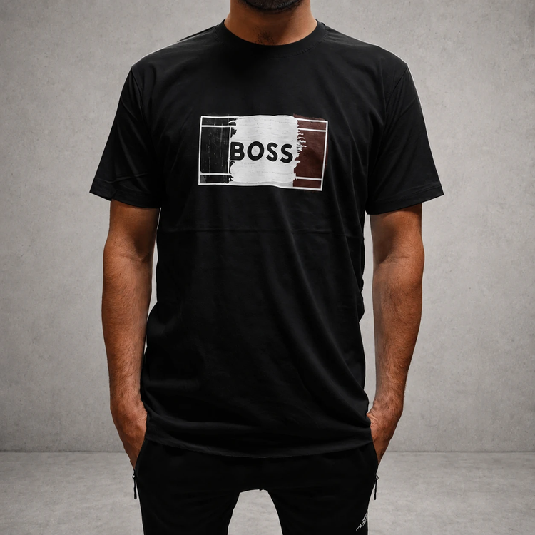 تیشرت مردانه پنبه BOSS قواره اندامی