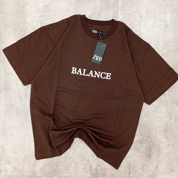 تیشرت مردانه دورس دو نخ BALANCE قواره باکسی