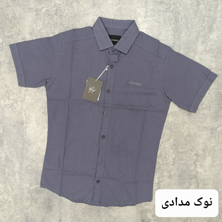 پیراهن مردانه نخی آستین کوتاه با کیفیت