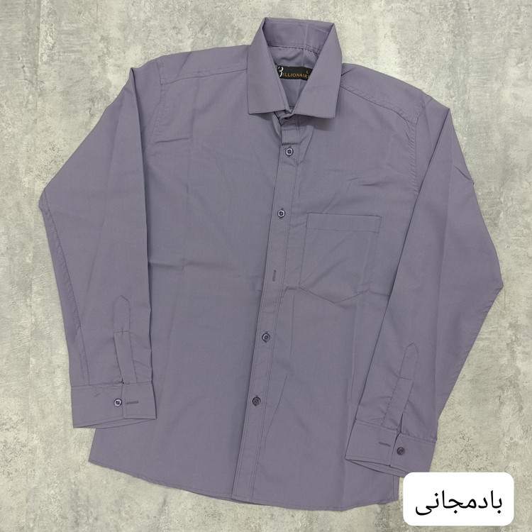 پیراهن مردانه دوشین (غزاع) تک جیب آستین بلند